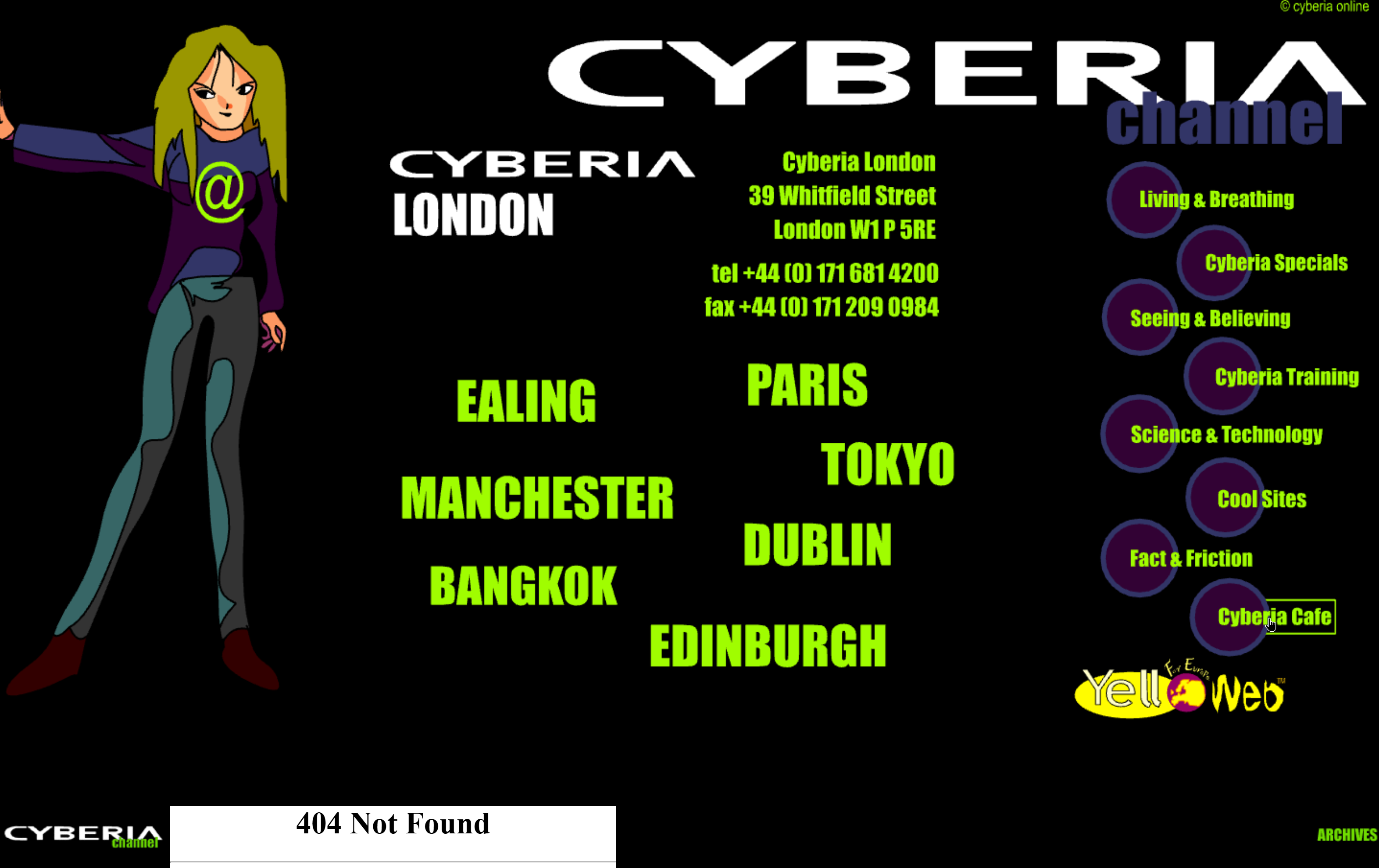 cyberia website 1997