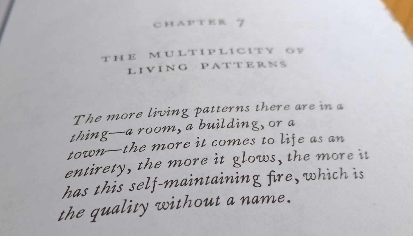 the timeless way of building